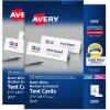 imageAvery Printable Tent Cards with Sure Feed Technology 212quot x 812quot Matte White with Embossed Border 100 Blank Place Cards for Laser and Inkjet Printers 5305ivory