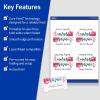 imageAvery Printable Tent Cards with Sure Feed Technology 212quot x 812quot Matte White with Embossed Border 100 Blank Place Cards for Laser and Inkjet Printers 5305Arched White