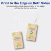 imageAvery Tags with Metallic Gold Borders and Strings 2quot x 35quot 40 Total LaserInkjet Printable Tags 3326Kraft Brown