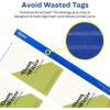 imageAvery Tags with Metallic Gold Borders and Strings 2quot x 35quot 40 Total LaserInkjet Printable Tags 3326Matte White