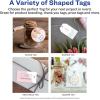 imageAvery Tags with Metallic Gold Borders and Strings 2quot x 35quot 40 Total LaserInkjet Printable Tags 3326Matte White