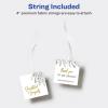 imageAvery Tags with Metallic Gold Borders and Strings 2quot x 35quot 40 Total LaserInkjet Printable Tags 3326Matte White