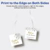 imageAvery Tags with Metallic Gold Borders and Strings 2quot x 35quot 40 Total LaserInkjet Printable Tags 3326Matte White
