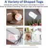 imageAvery Tags with Metallic Gold Borders and Strings 2quot x 35quot 40 Total LaserInkjet Printable Tags 3326Matte White