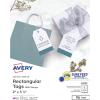 imageAvery Tags with Metallic Gold Borders and Strings 2quot x 35quot 40 Total LaserInkjet Printable Tags 3326White