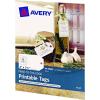 imageAvery Tags with Metallic Gold Borders and Strings 2quot x 35quot 40 Total LaserInkjet Printable Tags 3326White