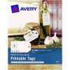 imageAvery Tags with Metallic Gold Borders and Strings 2quot x 35quot 40 Total LaserInkjet Printable Tags 3326White