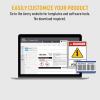 imageAvery UltraDuty GHS Chemical Labels for Laser Printers Waterproof UV Resistant 4 x 4 200 Pack 60504One Size