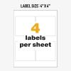 imageAvery UltraDuty GHS Chemical Labels for Laser Printers Waterproof UV Resistant 4 x 4 200 Pack 60504One Size