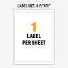 imageAvery UltraDuty GHS Chemical Labels for Laser Printers Waterproof UV Resistant 85 x 11 50 Pack 605015
