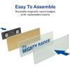 imageThe Mighty Badge by Avery 1quot x 3quot Gold Name Tags 10 ID Badges 80 Inserts for Laser Printers 7120410 badges Pack of 5