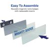 imageThe Mighty Badge by Avery 1quot x 3quot Magnetic Name Tags 50 Silver Name Badges 120 Customizable Inserts 7120810 Badges