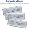 imageThe Mighty Badge by Avery 1quot x 3quot Silver Name Badge Replacement Pack 2 Name Tags 71202