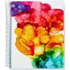 imageAvery  Amy Tangerine Designer Collection Planner Undated 12Month Planner with Stickers 825quot x 975quot Rainbow Paint Design 29880Watercolor Inkblot