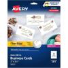 imageAvery Clean Edge Printable Business Cards with Sure Feed Technology 2quot x 35quot White 200 Blank Cards for Laser Printers 5871Clean Edge
