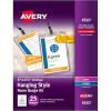 imageAvery Customizable Name Badges 6quot x 425quot LaserInkjet Printable Inserts Including Tickets 25 Vertical Name Tag Holders Includes Lanyards 852025