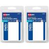 imageAvery Customizable Name Tags Hello My Name is 213quot x 338quot White Blue Border Removable Adhesive NonPrintable 25 Total 617525 Count Pack of 2