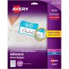imageAvery Flexible Name Tags Hello My Name is 213quot x 338quot White Assorted Colored Border Removable Adhesive LaserInkjet Printable 120 Total 8722White  Hello