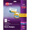 imageAvery Flexible Printable Name Tags 213quot x 338quot Matte White 160 Removable Name Badges 8395213 in X 338 in
