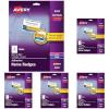 imageAvery Flexible Printable Name Tags 213quot x 338quot Matte White 160 Removable Name Badges 8395213 in X 338 in Pack of 5