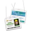 imageAvery Heavy Duty Badge Holders 3quot x 4quot 100 Horizontal ID Badge Holders with Cords 2922Hanging