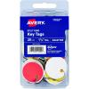 imageAvery Metal Rim Key Tags 125quot Diameter Tag Metal Split Ring Assorted Colors 25 Tags 1102025 tags