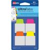 imageAvery Mini Ultra Tabs 1quot x 15quot 2Side Writable Assorted Neon Colors 80 Repositionable Tabs 74762