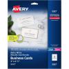 imageAvery Printable Business Cards with Sure Feed Technology 2quot x 35quot White 250 Blank Business Cards Inkjet Printer Paper 08371Metallic Gold Border