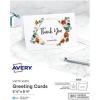imageAvery Printable Greeting Cards HalfFold 55quot x 85quot Matte White 20 Blank Cards with Envelopes 3265One Size Pack of 6