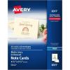 imageAvery Printable Note Cards with Envelopes 425quot x 55quot Ivory with Embossed Border 60 Blank Note Cards for Inkjet Printers 08317Ivory