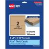 imageAvery Printable Rectangle Tent Cards Sure Feed Technology 25quot x 85quot Kraft Brown Carstock LaserInkjet 100 Total Great for Table Talkers Promotional Signs Instructional Signs and More100 cards