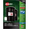 imageAvery Ultra Duty GHS Chemical Labels for Pigment Inkjet Printers Waterproof UV Resistant 85 x 11 60521812 x 11