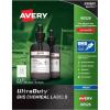 imageAvery UltraDuty GHS Chemical Labels for Pigment Inket Printers Waterproof UV Resistant 2x2 600Pk 60526