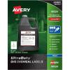 imageAvery UltraDuty GHS Chemical Labels for Pigment Inket Printers Waterproof UV Resistant 4x4 200Pk 60524