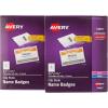 imageClipStyle Badge Holder with LaserInkjet Insert Top Load 35 x 225 White 100Box Sold as 2 Pack214 x 312 inches