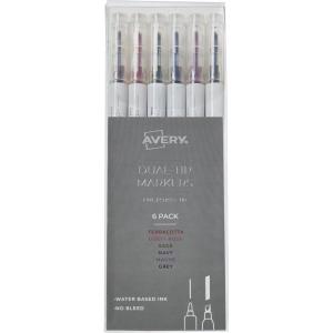 imageAvery MarksALot Permanent Markers Ultra Fine Tip Water and Wear Resistant 3 Black Markers 09230Neutral