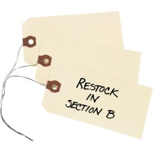 imageAvery Price Tags with String Attached 115 pt Stock 434quot x 238quot 1000 Manila Hang Tags 12605