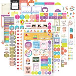 imageAvery Teacher Planner Stickers Pack 30 Sticker Sheets 1430 Total Education Planners Journals or Calendars 6781Teacher Pack