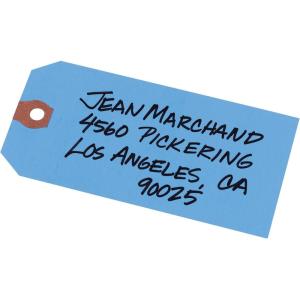 imageAvery Unstrung Shipping Tags 115 pt Stock 434quot x 238quot 1000 Blue Hang Tags 12355