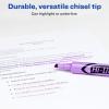imageAVERY HiLiter DeskStyle Highlighters Smear Safe Ink Chisel Tip 12 Fluorescent Purple Highlighters 2406012 Count Pack of 1