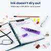 imageAVERY HiLiter DeskStyle Highlighters Smear Safe Ink Chisel Tip 12 Fluorescent Purple Highlighters 2406012 Count Pack of 1