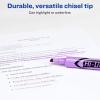 imageAVERY HiLiter DeskStyle Highlighters Smear Safe Ink Chisel Tip 12 Fluorescent Purple Highlighters 2406012 Count Pack of 12