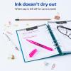 imageAVERY HiLiter PenStyle Highlighters Smear Safe Ink Chisel Tip 12 Fluorescent Pink Highlighters 23592