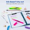 imageAVERY HiLiter PenStyle Highlighters Smear Safe Ink Chisel Tip 4 Assorted Color Highlighters 235456 Count Pack of 1