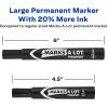 imageAVERY MarksALot Large DeskStyle Chisel Tip Value Pack 36 Black Permanent Markers are perfect for signs and posters 98206Regular Chisel Tip