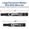 imageAVERY MarksALot Large DeskStyle Chisel Tip Value Pack 36 Black Permanent Markers are perfect for signs and posters 98206Regular Chisel Tip