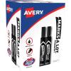 imageAVERY MarksALot Large DeskStyle Chisel Tip Value Pack 36 Black Permanent Markers are perfect for signs and posters 98206Regular Chisel Tip