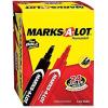 imageAVERY MarksALot Permanent Markers Large DeskStyle Size Chisel Tip Water and Wear Resistant 24 Assorted Markers 24800 98088