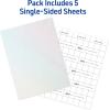 imageAvery Clear Laminating Sheets 9quot x 12quot Permanent SelfAdhesive 50 SelfLaminating Sheets Great for Protecting Documents Photos and Signs More 73601Holographic
