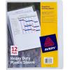 imageAvery Corner Lock Binder Pocket for 3 Ring Binders Aqua Blue with Clear Front for 85quot x 11quot Documents AcidFree and ArchivalSafe 1 Binder Folder 47837Clear